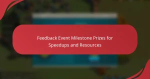 Feedback Event Milestone Prizes for Speedups and Resources