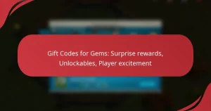 Gift Codes for Gems: Surprise rewards, Unlockables, Player excitement