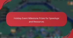 Holiday Event Milestone Prizes for Speedups and Resources
