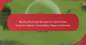 Mystery Recharge Bonuses for Gems Packs: Surprise rewards, Unlockables, Player excitement