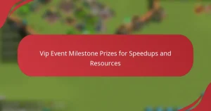 Vip Event Milestone Prizes for Speedups and Resources