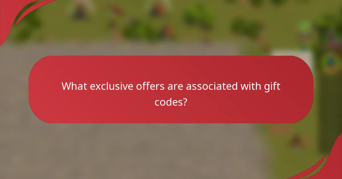 What exclusive offers are associated with gift codes?