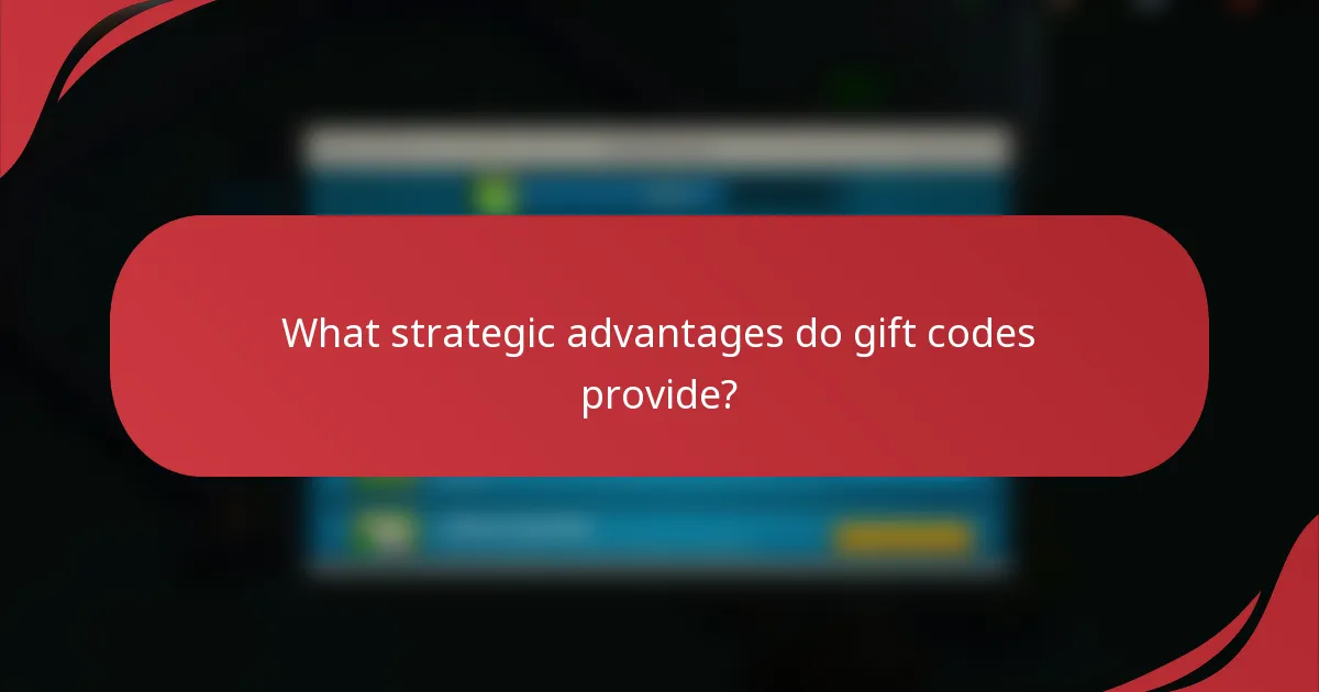 What strategic advantages do gift codes provide?